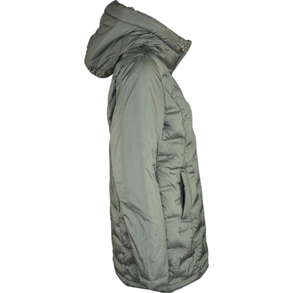 Susan Graver Heat Press Mixed Media Jacket with Hood Olive X-Small NWT - Picture 11 of 15